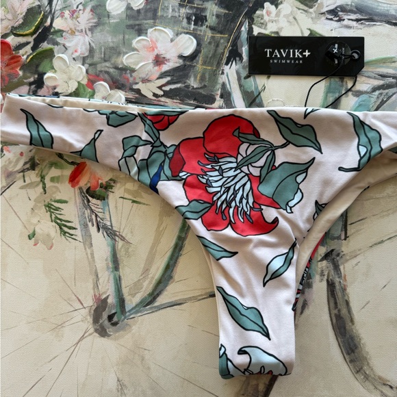 LAST PRICE ππ€TAVIK minimal coverage floral print swimming bottom π - Picture 5 of 8